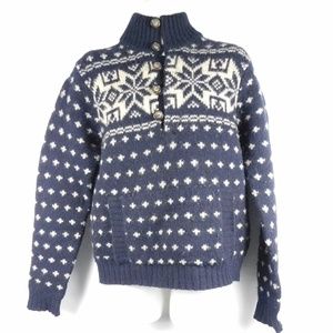 mens Abercrombie Navy button cardigan sweater M
